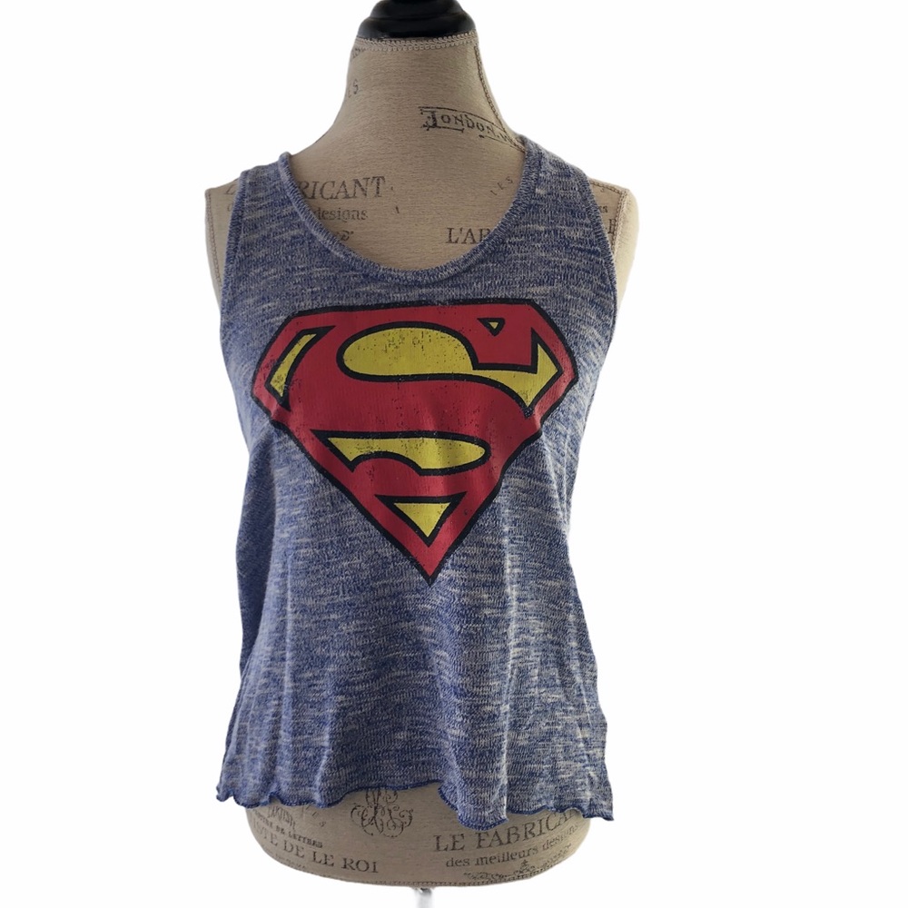 🐰 Superman Racer Back Knit Tank Top